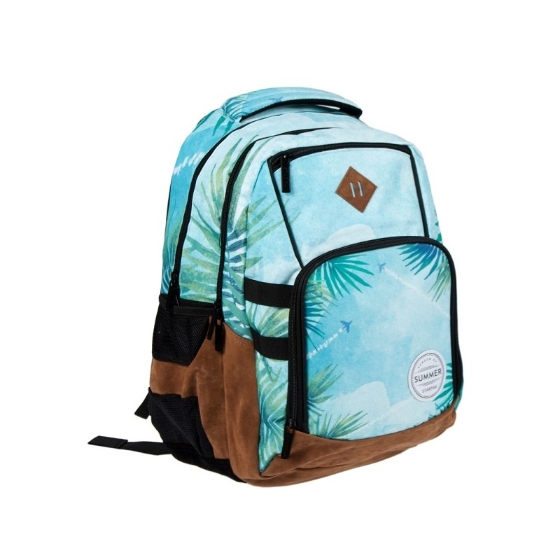 Ghiozdan scoala, compartiment laptop, imprimeu Summer, Starpak - imagine 3